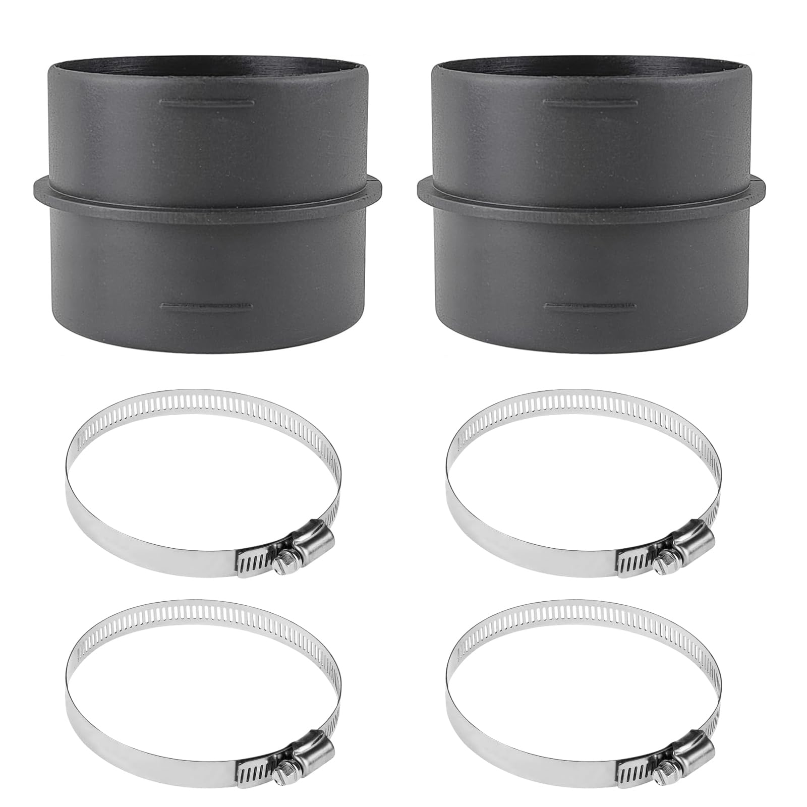 2 Pieces 60 mm Ducting Joiner Connector Pipe, Connector Ventilation Pipe