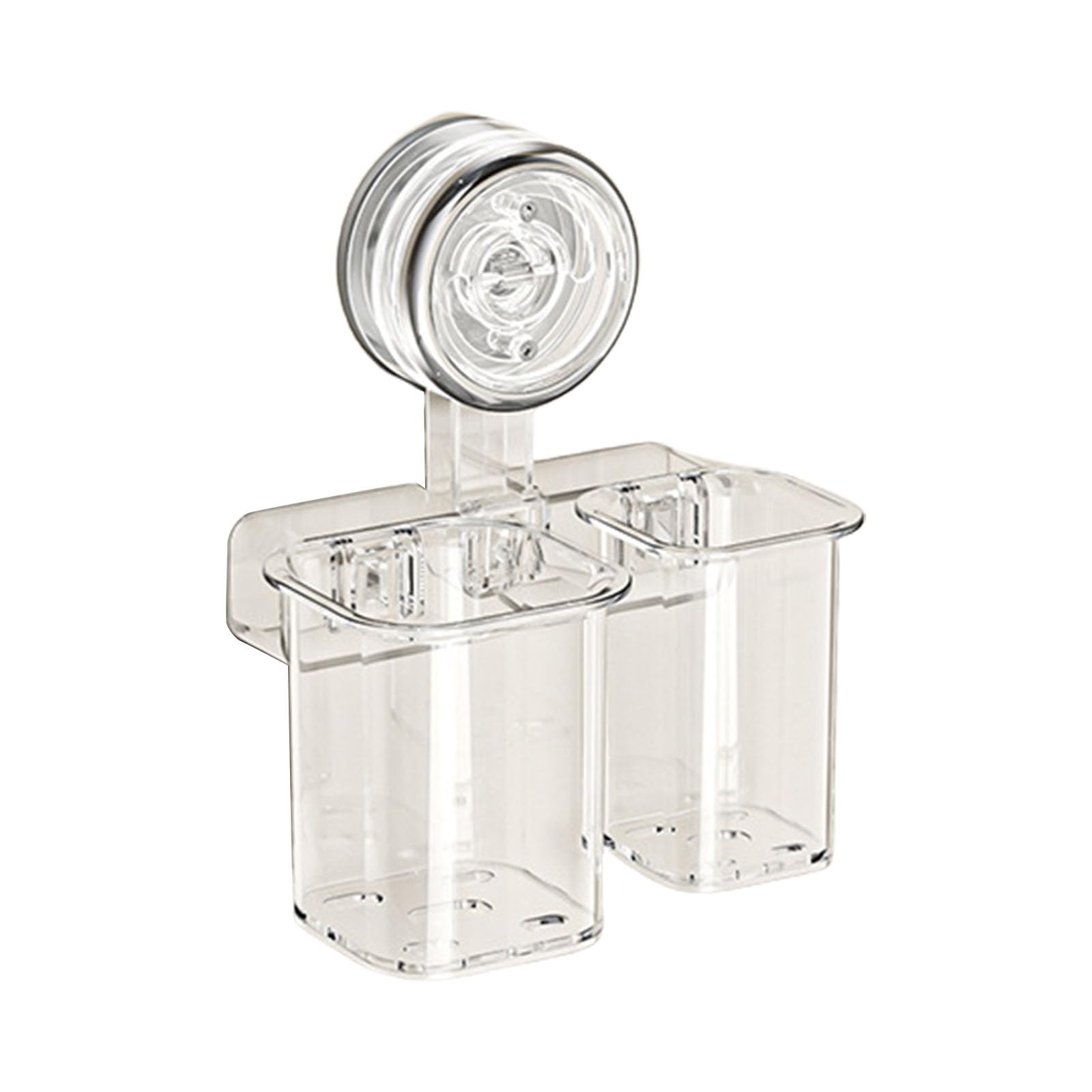 Sturdy Toothbrush Holder Suction Cup User Friendly Wall Organizers with High Load Capacity for Bathroom Wall Mounted Rack