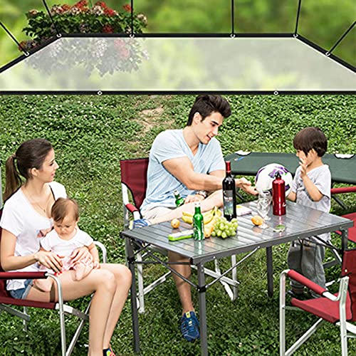 Lona impermeable transparente espesar con ojales de plastico para exterior 3