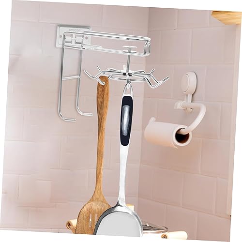 Miniatura 7 de Gancho giratorio de ocho garras, gancho giratorio para utensilios de cocina, ganchos para utensilios de cocina, decoración apta para inquilinos,