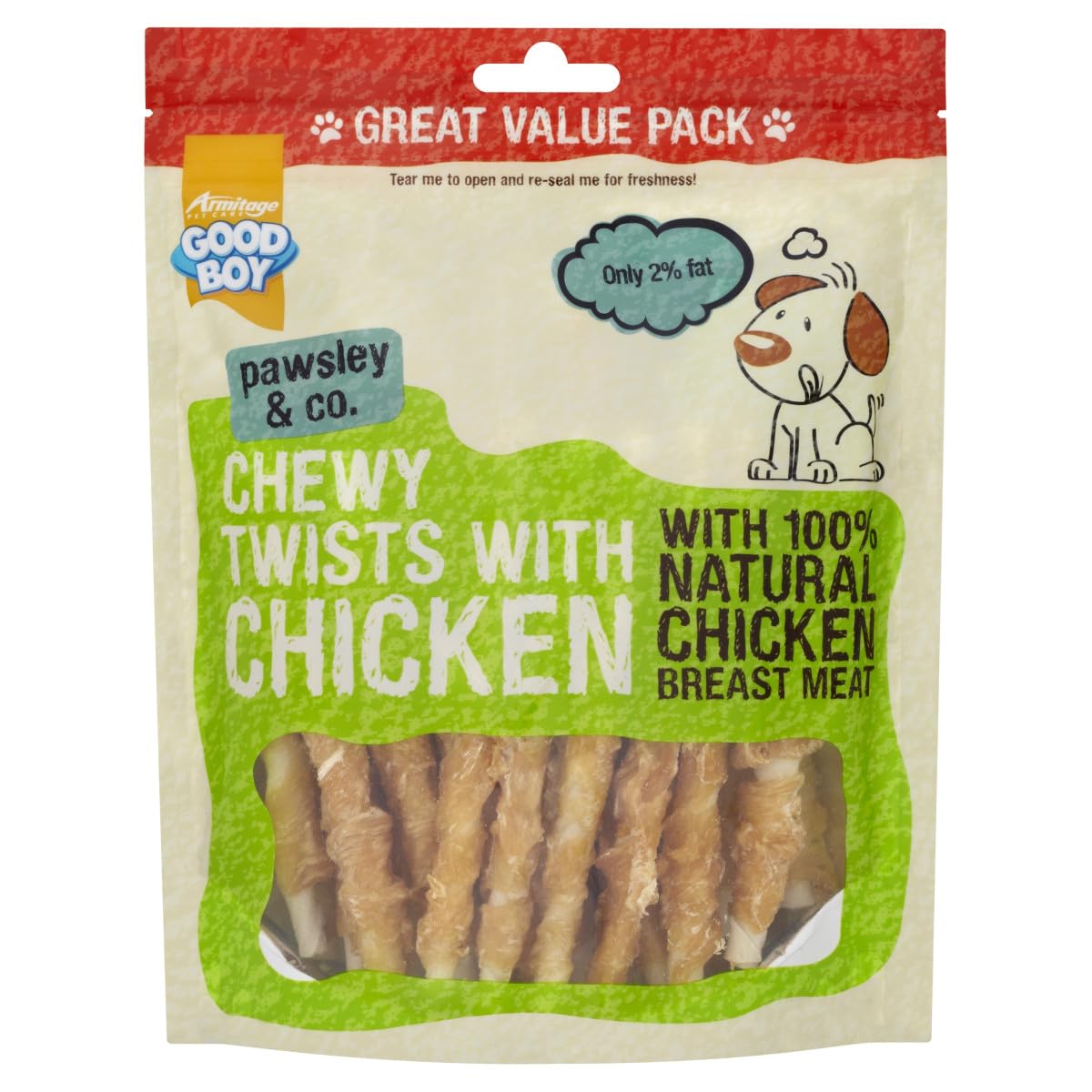 GOOD BOYArmitage Chewy Chicken Twists 320Gm Value Pack Dog Treat