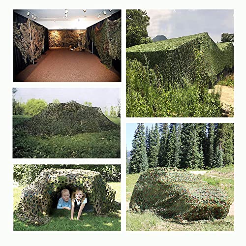 Rede de camuflagem persianas de malha dupla para decoração de caça pátio guarda-sol acampamento faze