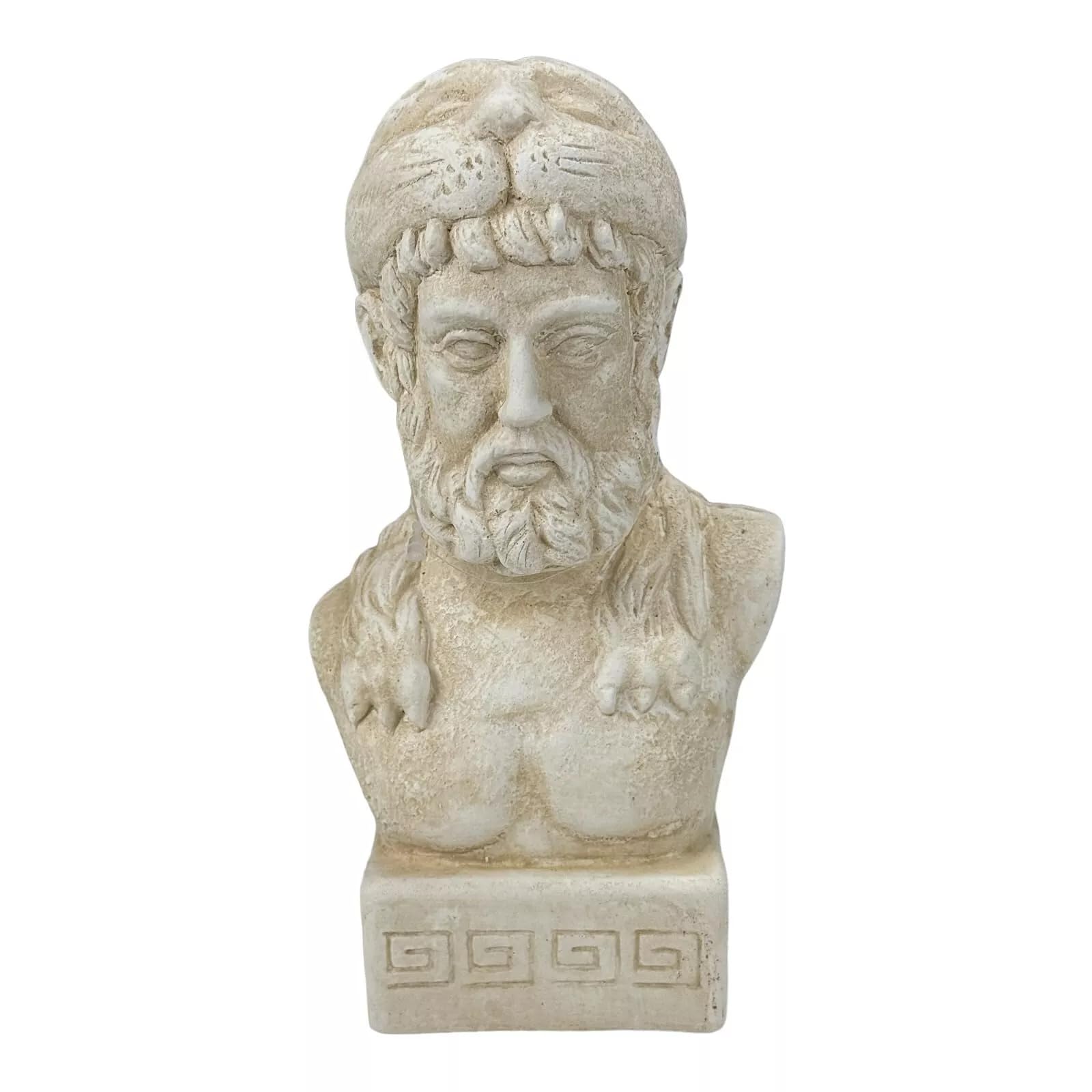 Estatua Hercules Cabeza de león busto para estanterias despachos y salas de estar