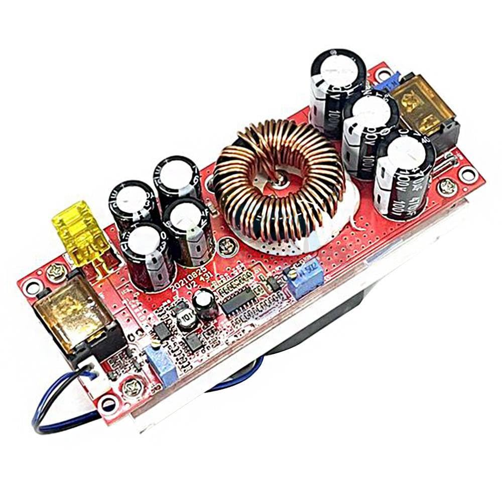 DC-DC Boost Converter 1200W 20A Step Up Power Supply Module 10-60V to 12-83V Adjustable Voltage for Charging