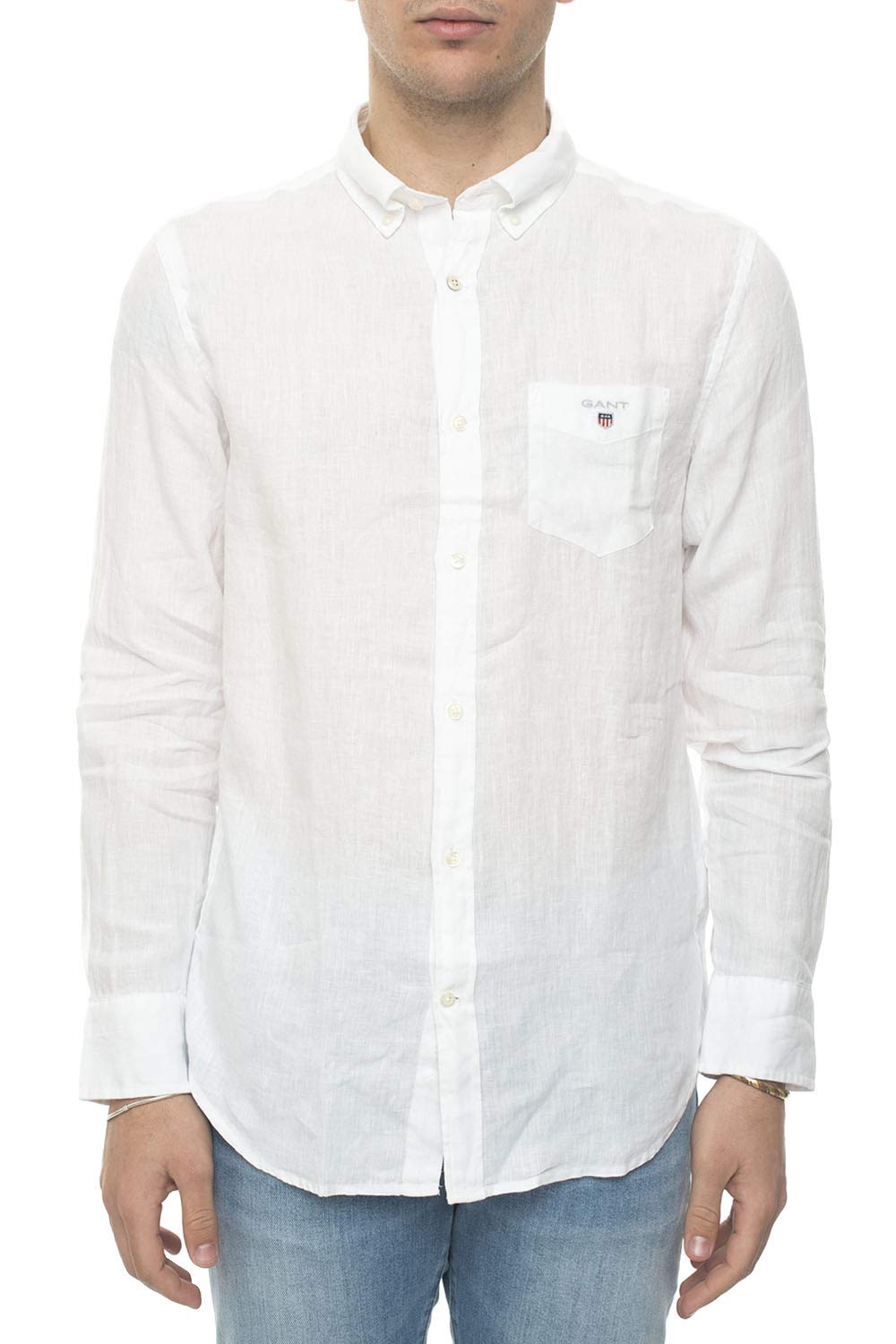 GANT The Linen Shirt Reg BD Camisa Hombre