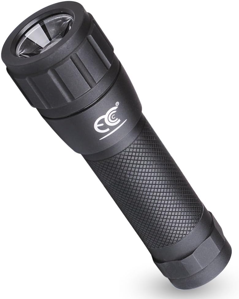 Adjustable Focus CREE LED Torch Super Bright 250 Lumens 1 Modes 3xAAA Batteries Included Mini Size 1.4x1.2x5 Inch Zoom-able Lens with Flood to Spot Flashlight