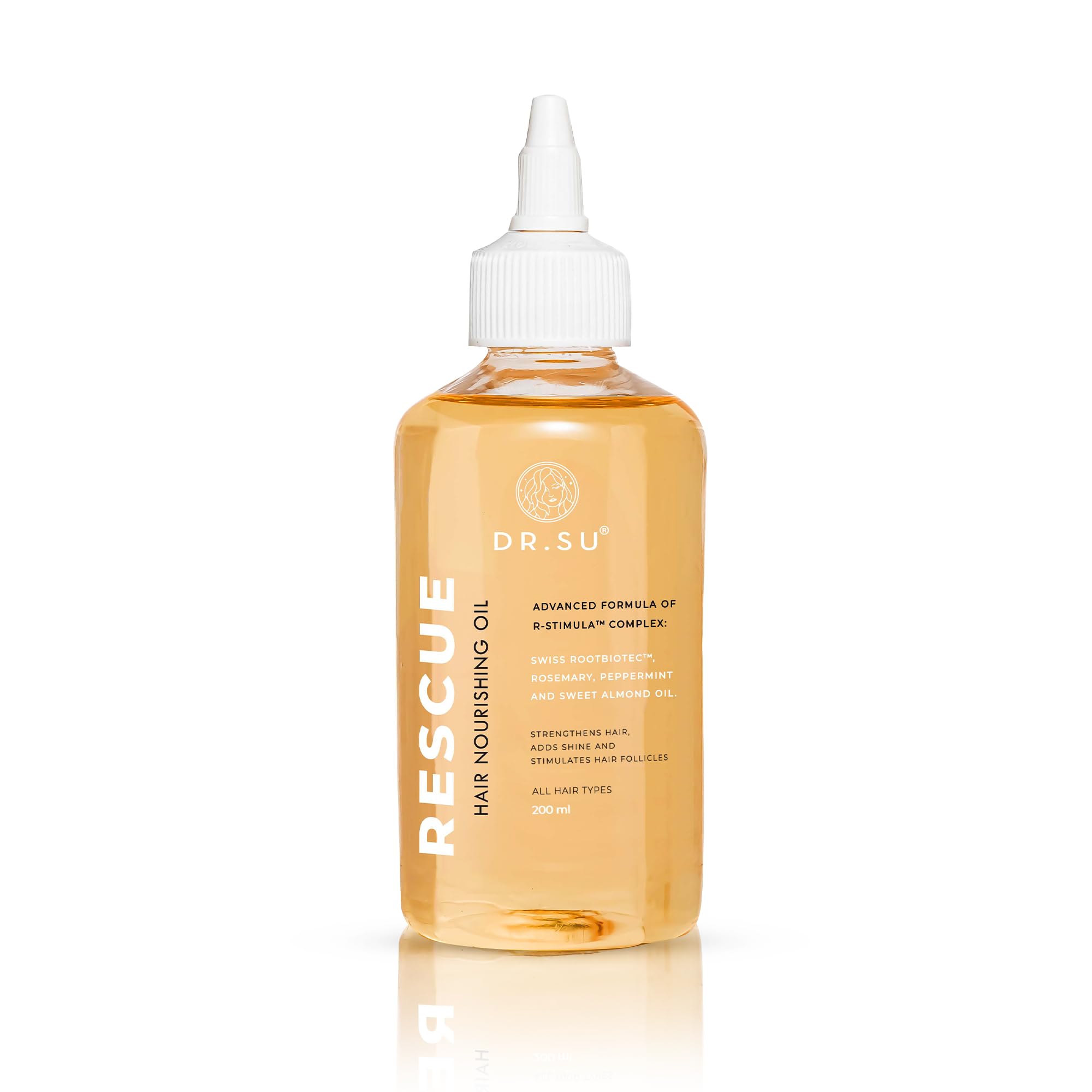 Dr.Su Rescue Hair Oil | Rosemary, Peppermint & Sweet Almond For Deep Nourishment | Reduces Hair Fall | Non-Greasy & Fast-Absorbing | For Strong, Healthy Hair | Unisex-image-25