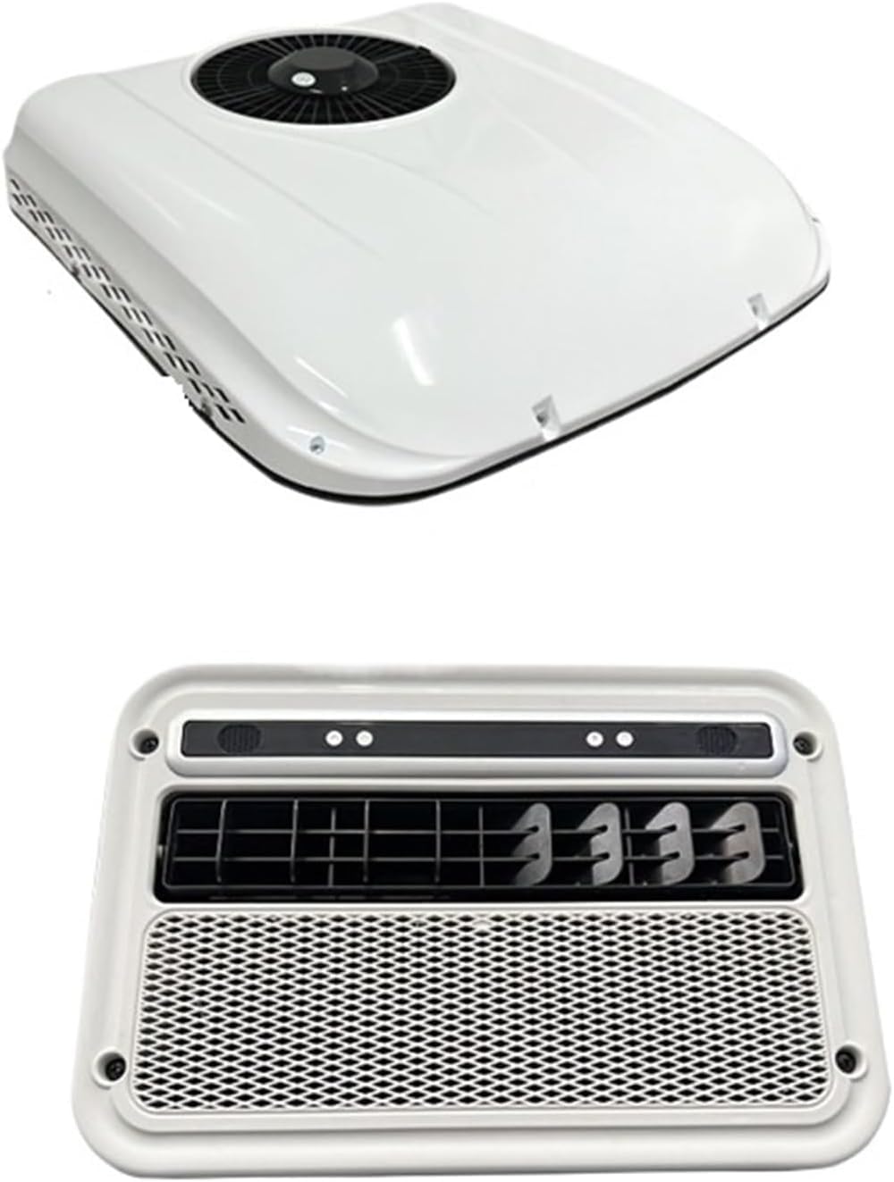 SXXAZLDP 12V/24V Rooftop Air Conditioner for RV Camper Van, Efficient Parking AC Cooling Unit Trucks Campers Caravans