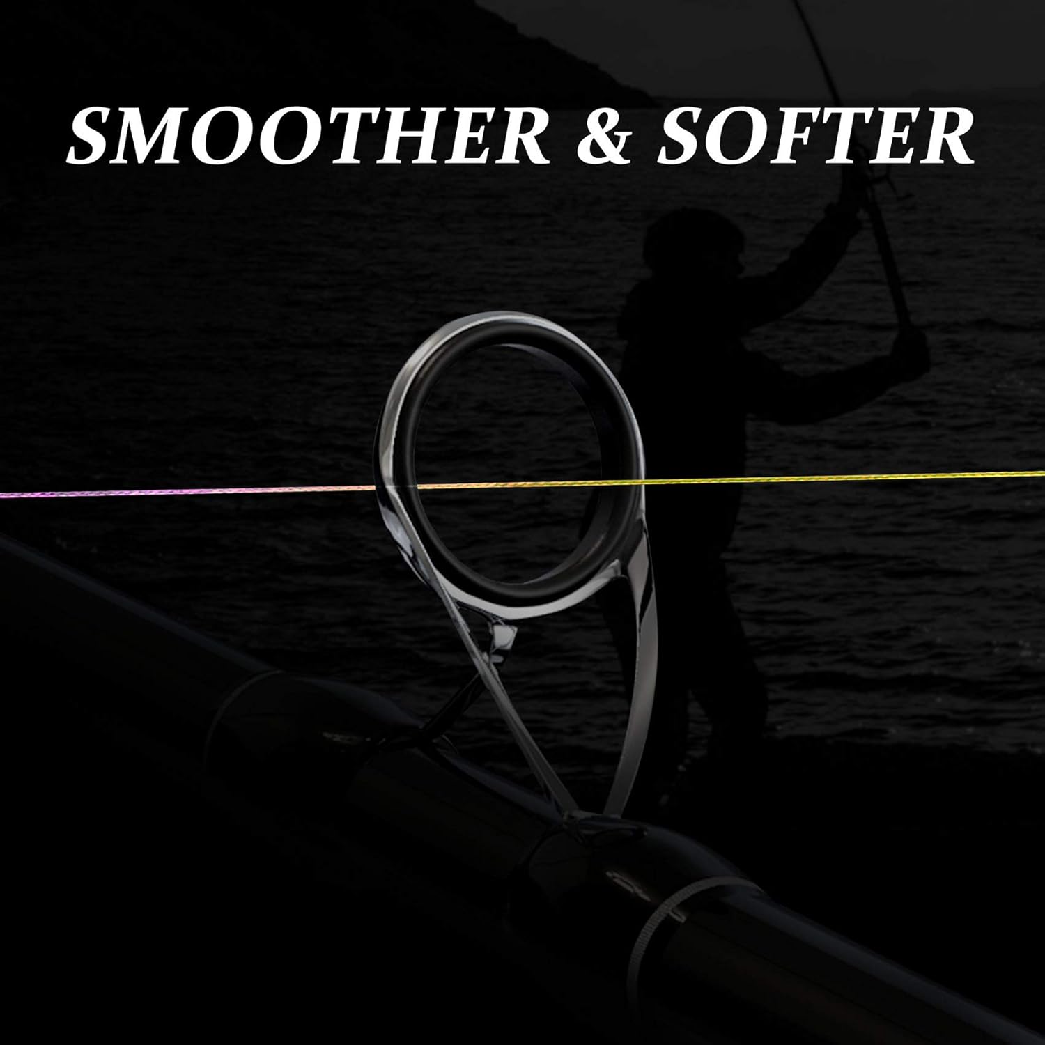 FISHARE PE 4 & 8 Strands Braided Fishing Line, 10 20 30 40 50 LB Sensitive Braided Lines, Super Performance and Cost-Effective, Abrasion Resistant : Sports & Outdoors