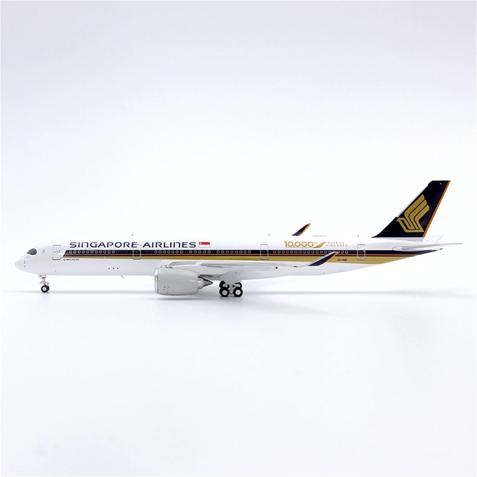 Vantor Repliki modeli samolotów 16cm miniaturowe modele samolotów repliki 1/400 dla Singapore Airlines dla Airbus A350-900 9V-SMF miniaturowy samolot cywilny