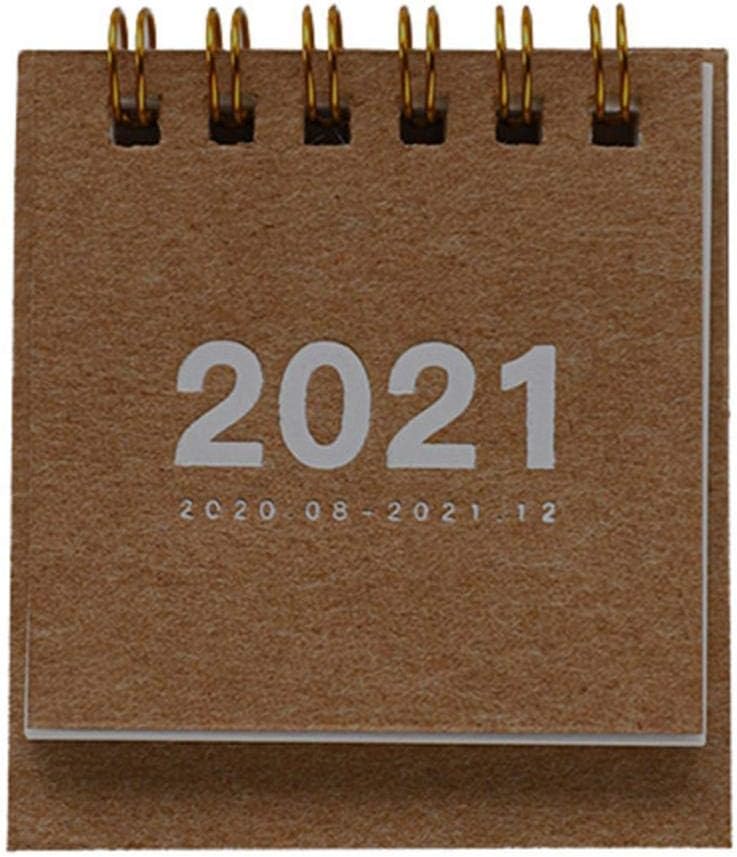 Ruilonghai 2021 Mini Desktop Calendar - Mini Standing Table Calendar - Monthly Desktop Calendar - Portable Decorative Desktop Calendar for Home Office