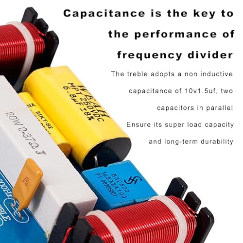 Drisentri 2Pcs 120W Speaker 3 Way Audio Frequency Divider Loudspeaker 3 Unit Crossover Filters For Speakers #TOP6