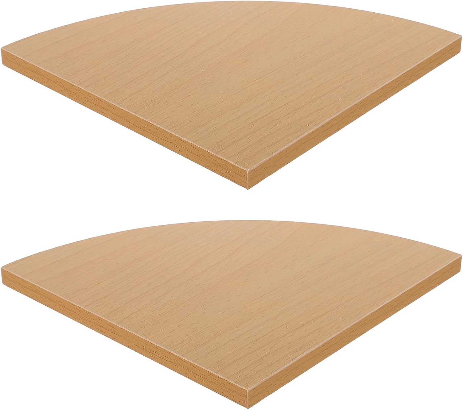 2pcs Wooden Corner Mount Shelf with Stable Triangular Structure, Wall-Mounted Floating Corner Shelves 7.87x7.87x0.47in for Kitchens and Office, Prevents Items from Slipping