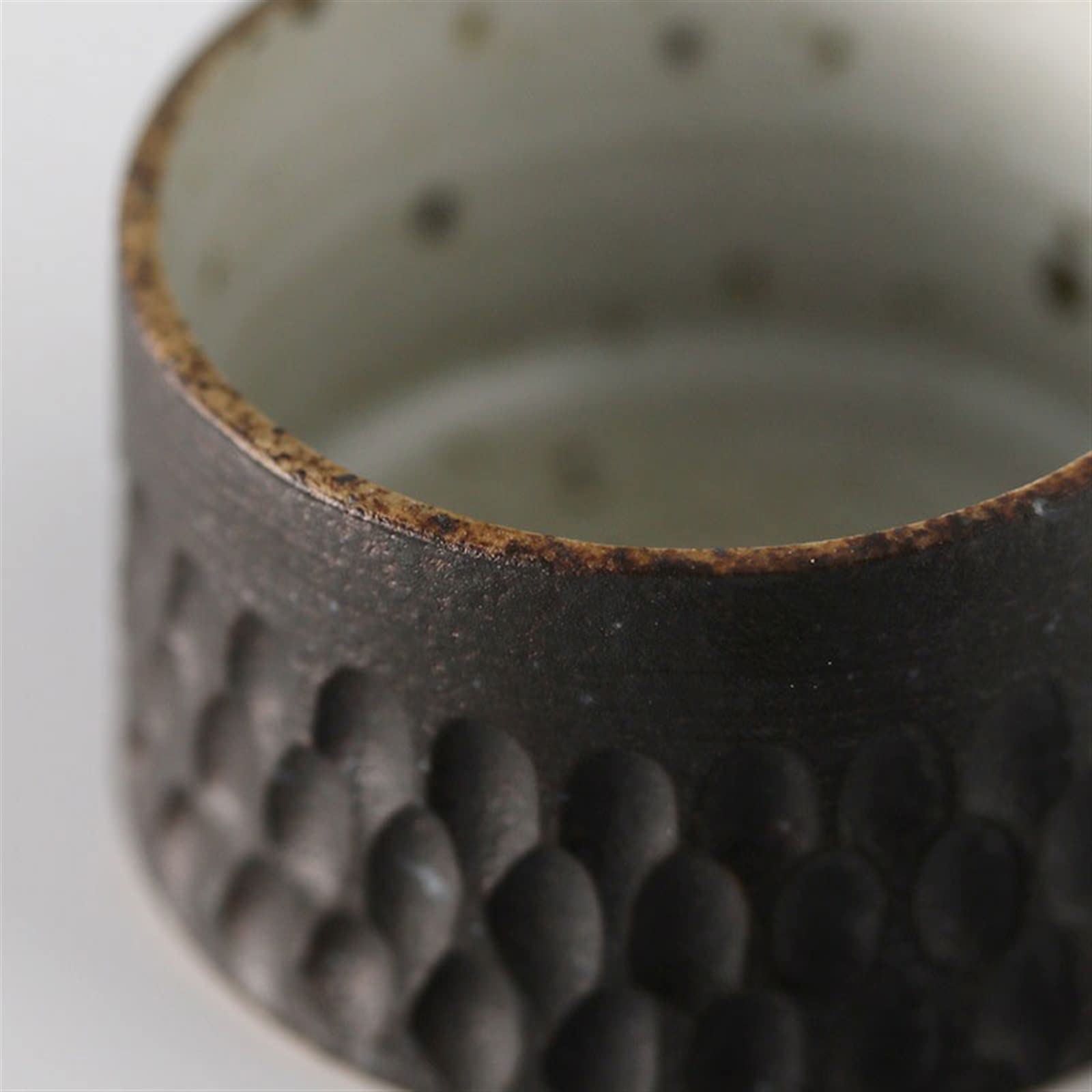 Ceramiczny kubek do kawy w stylu Vintage zestaw filiżanek i spodków do kawy ręcznie robiona szorstka ceramika kubek na wodę prosty ekspres do kawy kubek zestaw kubków do kawy