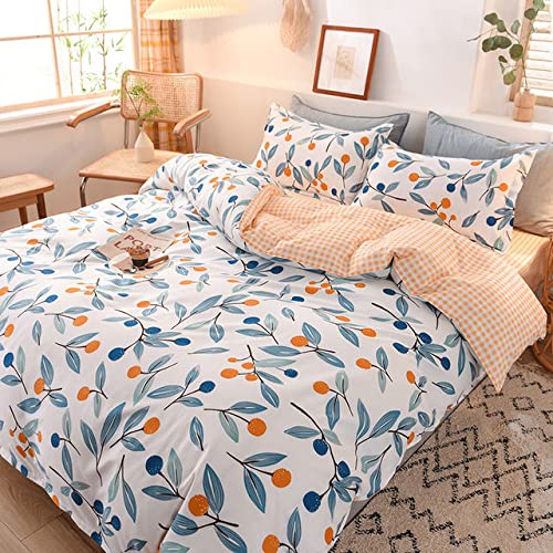 PORI Enkelt påslakan blomma tryckt dubbel storlek hemtextil vuxen sängkläder påslakan