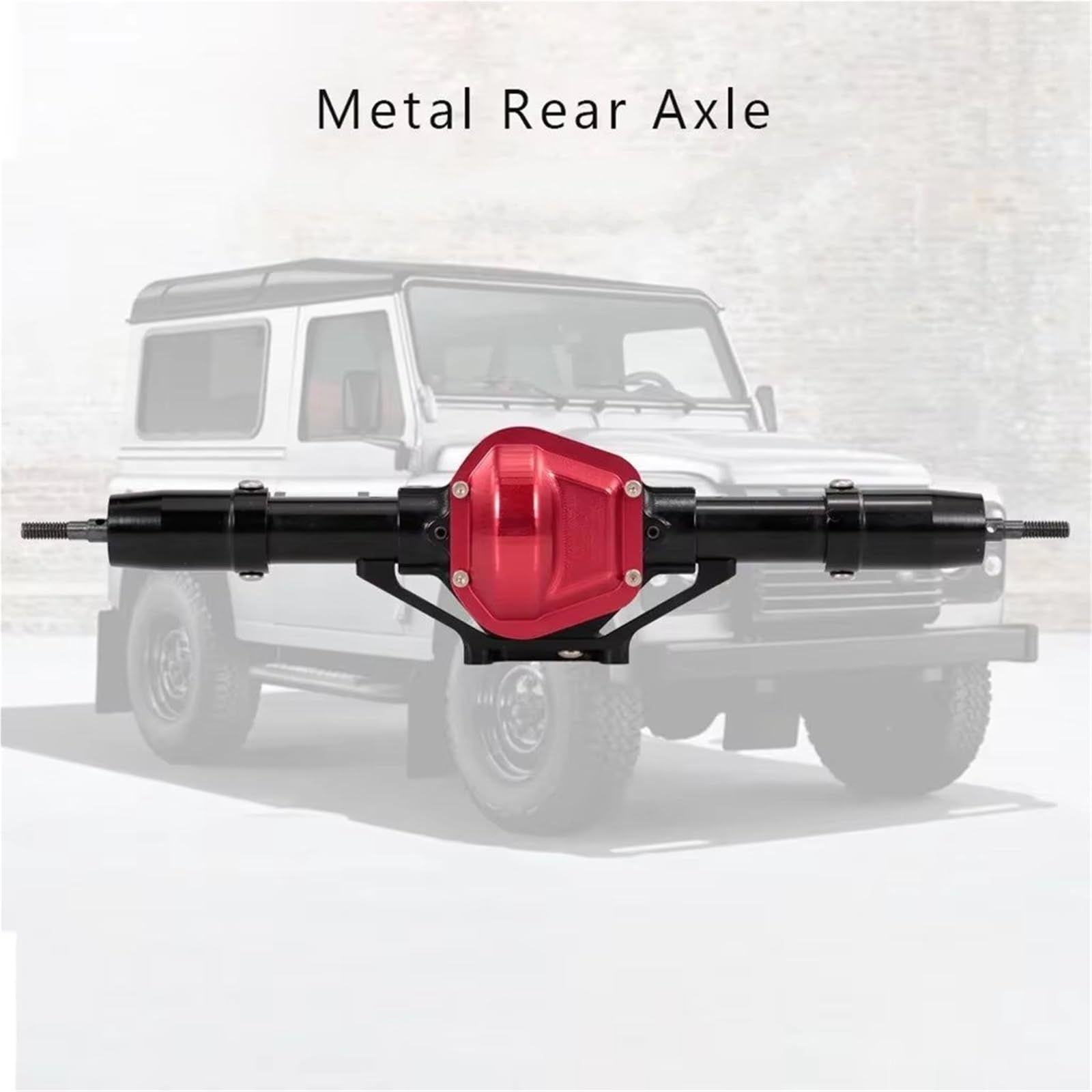 Ejes RC Compatible con Axial para SCX10 Piezas De Actualización para Coche RC Crawler 1:10, Accesorios De Repuesto De Eje Delantero Y Trasero De Metal.(Front)