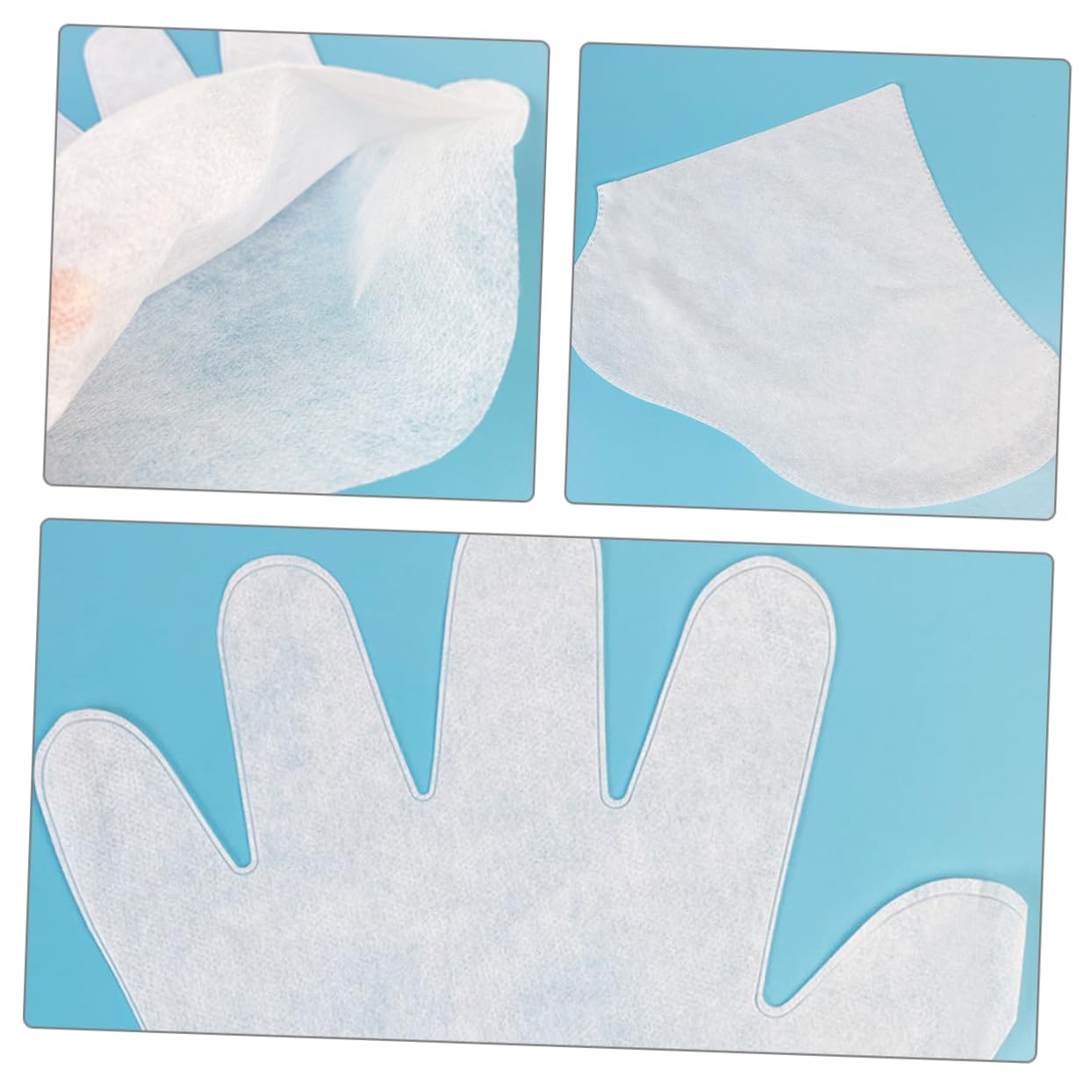 Generic 1 Set Non-Woven Fabric Paraffin Wax Liners Hand and Foot Gloves Gloves White Paraffin Wax Bath Liners Paraffin Wax Machine Liners