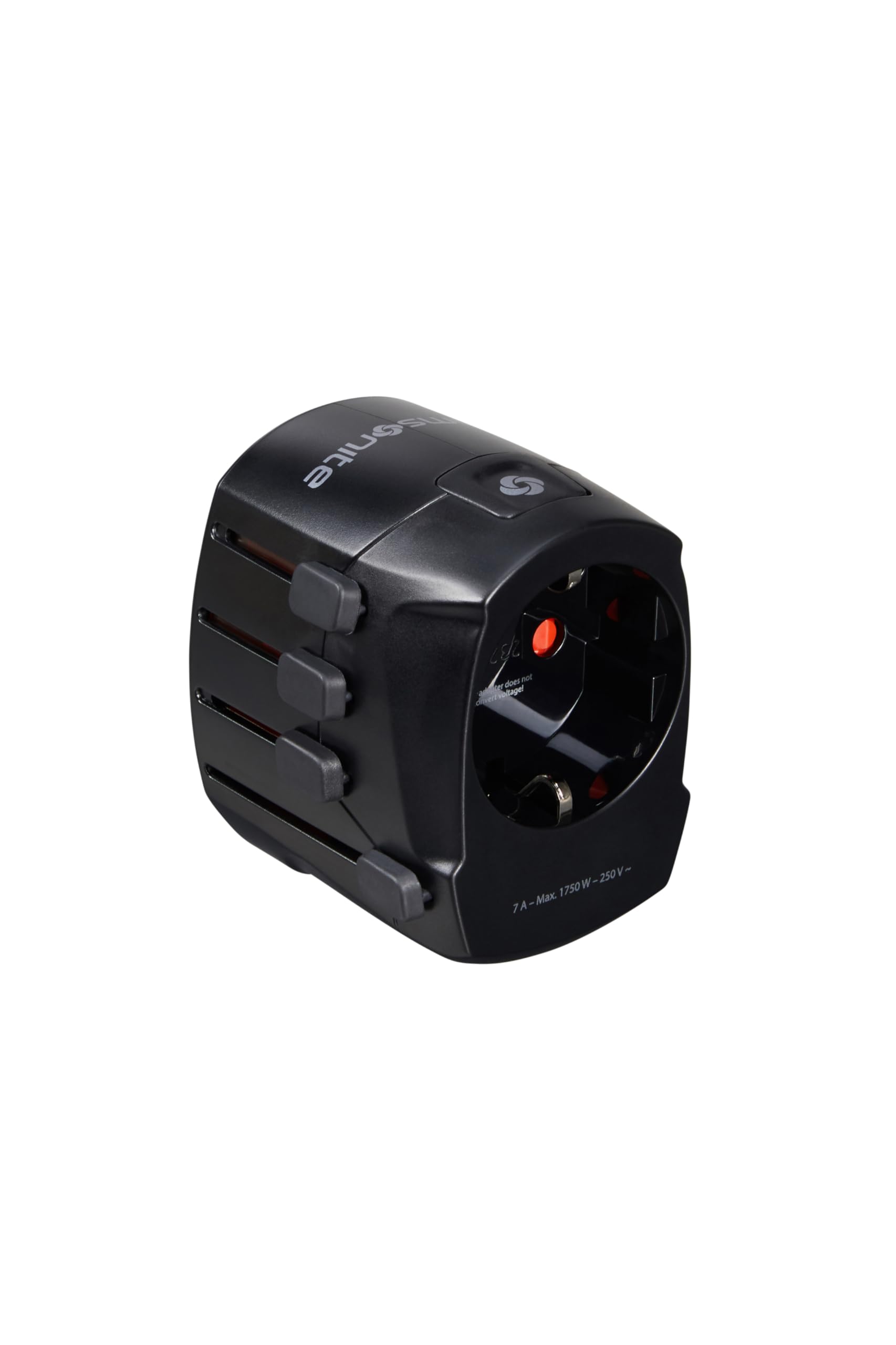 SAMSONITE AKCESORIA TRAVESY - World Adapter Pro 3 -p+USB, czarny (czarny)