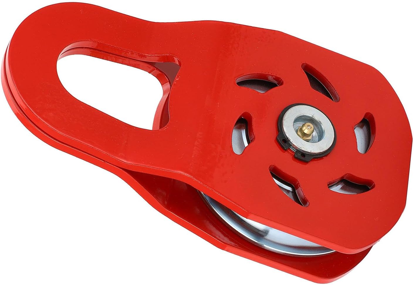 Srliya Winch Recovery Snatch Block, 10 Ton Heavy Duty Pulley for Off Road ATV UTV SUV Pickup 4X4, with 18 Ton Breaking Strength (Red)