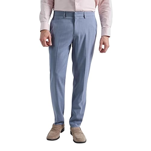 Haggar Mens Smart Wash with Repreve Slim Fit Stretch Machine
