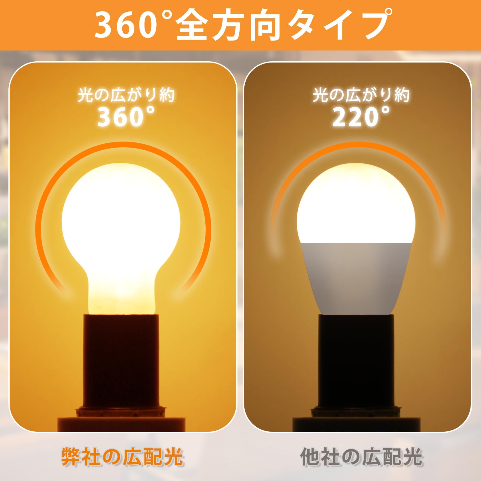 Amazon | Haian Support LED小型電球 フィラメント電球 E17口金 60W形