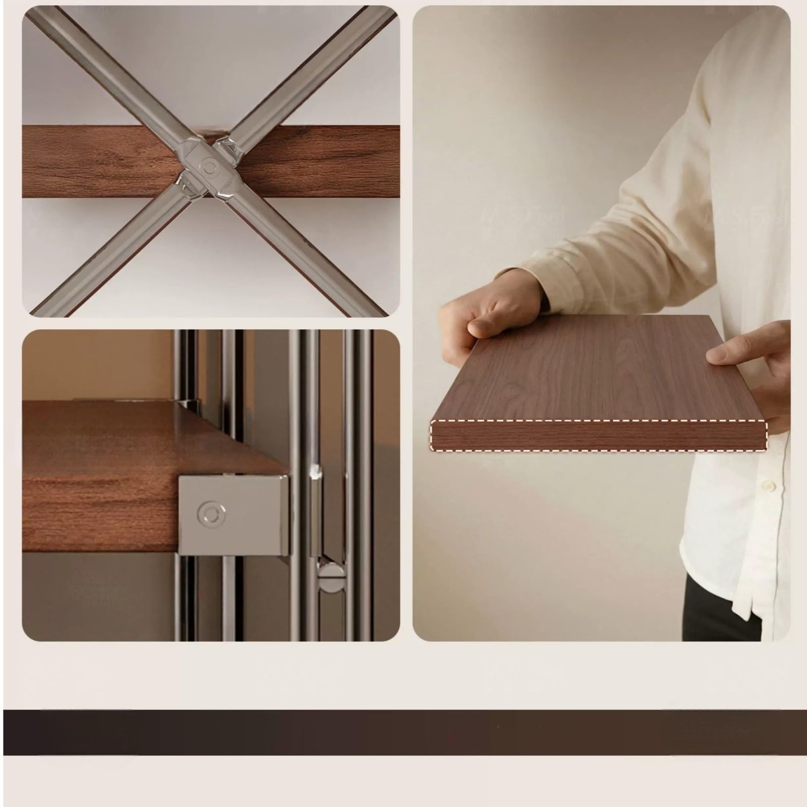 Pranzo Carrello multiuso con rotelle for cucina, mobile a più livelli