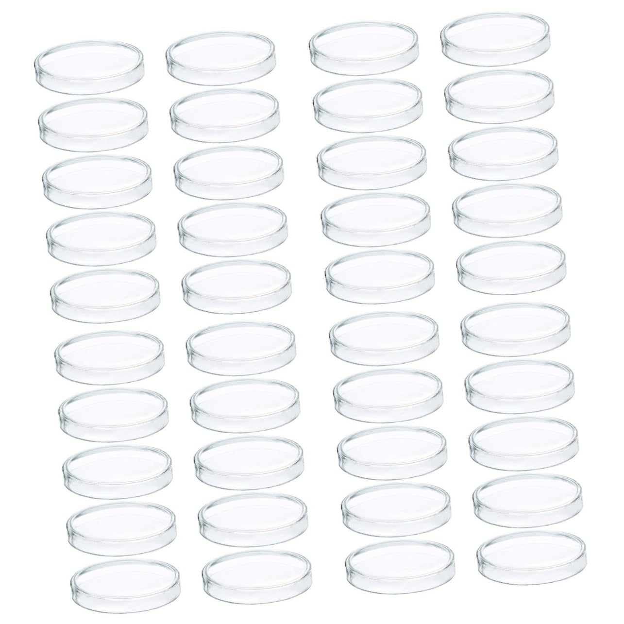 MAGICLULU Placa De Petri De Plástico Plato De Cultivo Platos Placa De Cultivo Celular Cultivo De Células Tejido Placas Para Uso En Laboratorio Placas Petri El Plastico 10 Piezas X 4