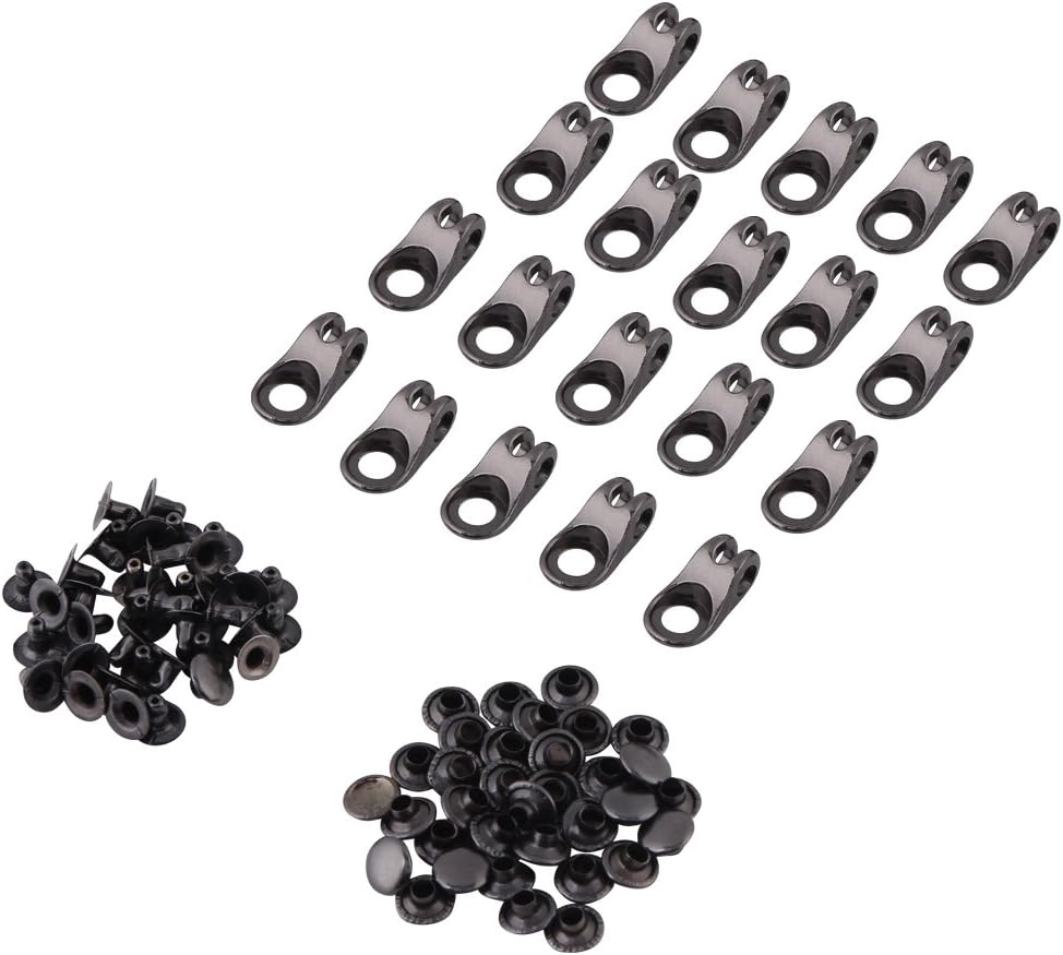 Boot Hooks, 20Pcs Metal Boot Lace Hooks Buckles Shoelace Repair for