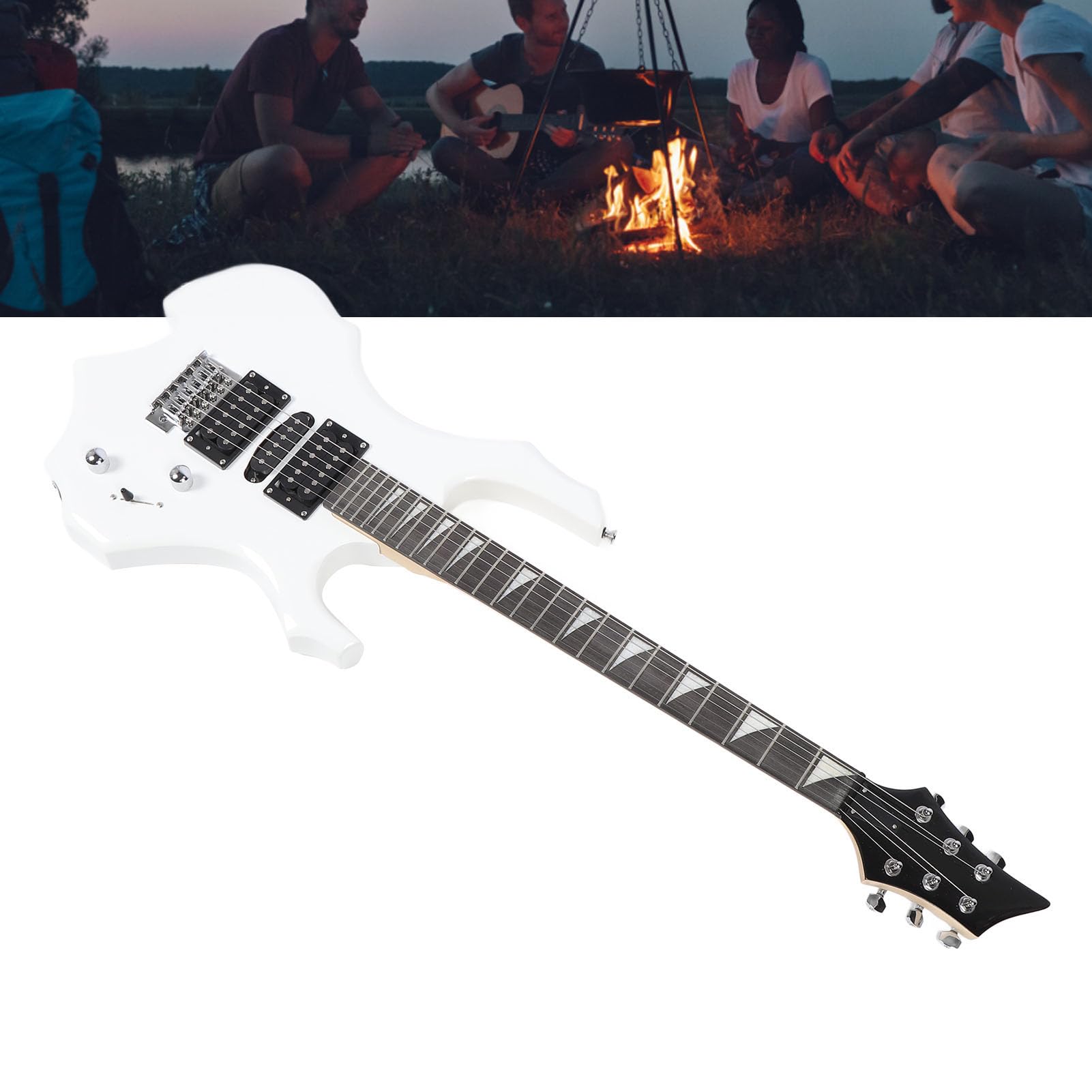 Chitarra Elettrica, Kit Completo con Amplificatore 20W, Porta di Scarpe, Corde di Ricambio, for Apprendimento, Divertimento, Feste e Corsi di Musica