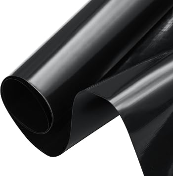 6 x 8 m Pond Liner Black HDPE Pond Liners Heavy Duty Sealing Film Pond Membrane for Fish Ponds Fountains Water Garden and Waterfall