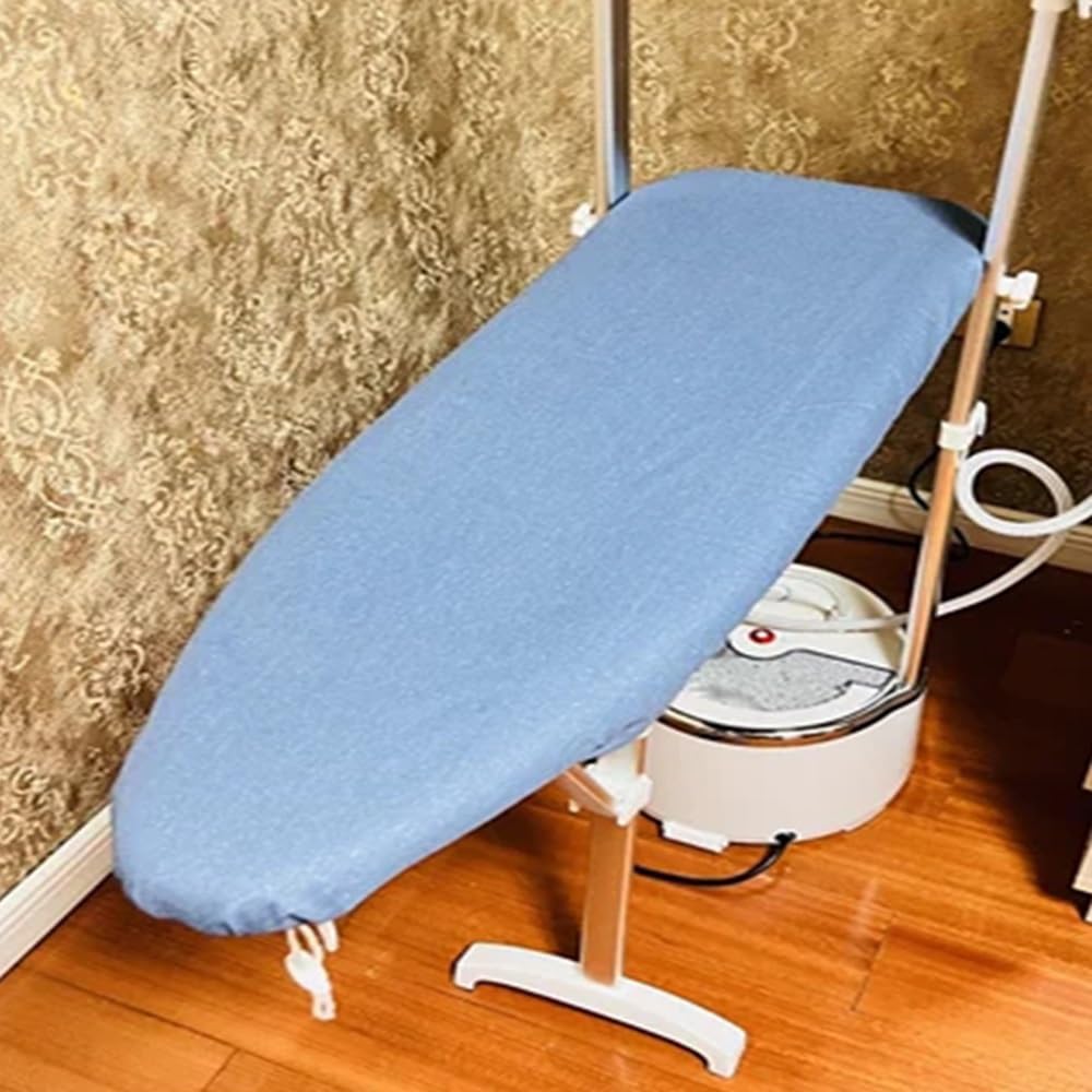 13x36 Zoll Pad, Ersatzbezug for Bügelbrett aus Baumwolle, verstellbare Bügeleisen-Pad-Bezüge, langlebig gegen Versengen und Flecken ,Bügelbrettbezüge(Blue)