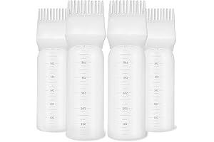 Set of 4 Root Comb Applicator Bottles with Combs, Scales, and Practical...