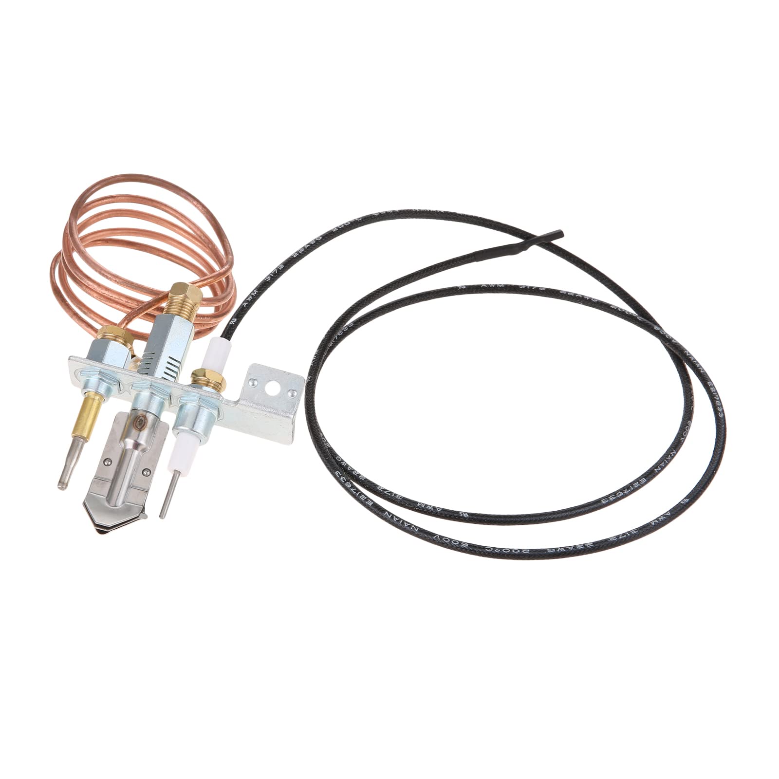 Aupoko Gas natural M9*1 termopar y encendido 900 mm piloto quemador kit para chimenea/termopar gas calentador de agua piezas