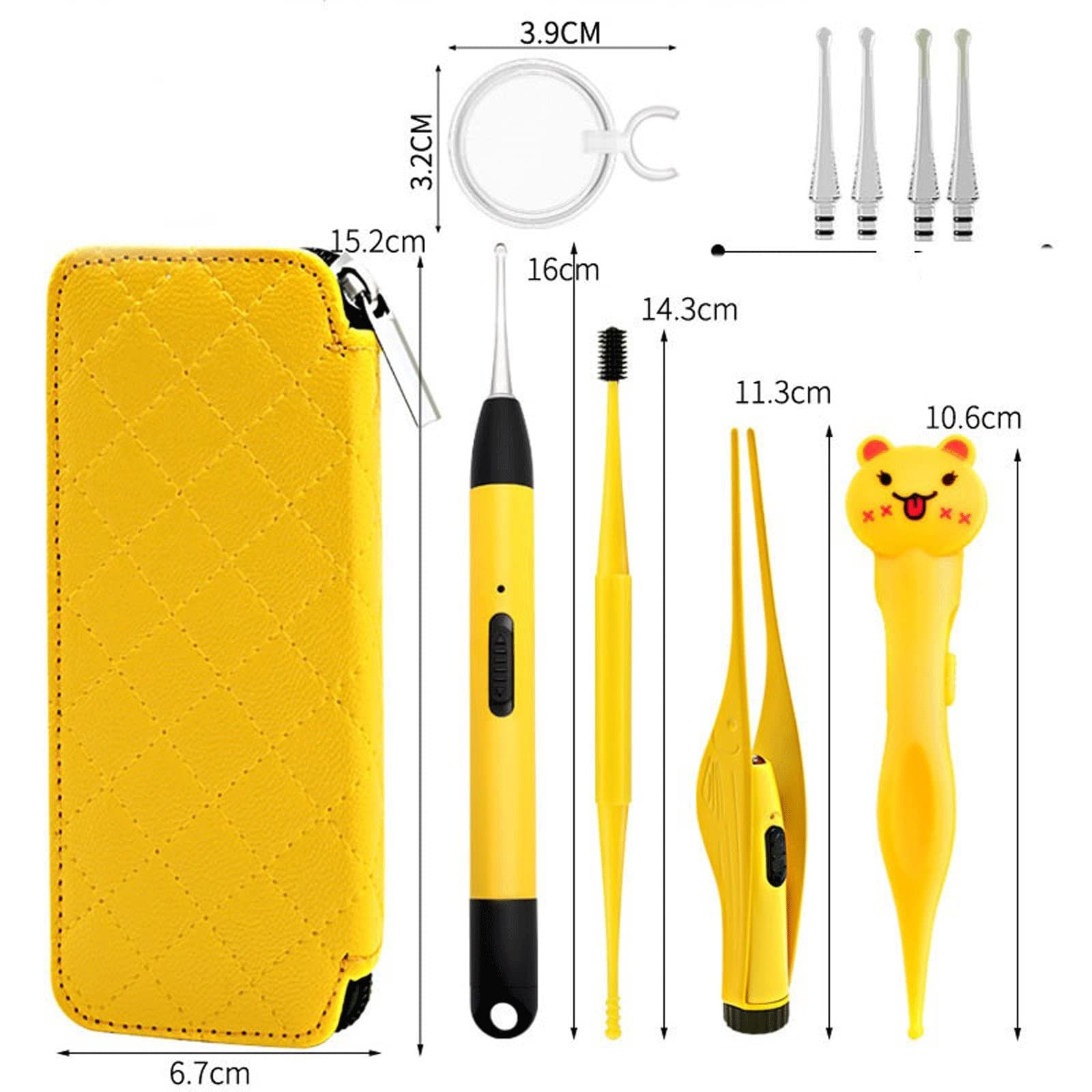 Prodotti per la rimozione del cerume Earpick Raccoglitore per la rimozione del cerume Pulitore per Le Orecchie Pinzetta per Le Orecchie STR