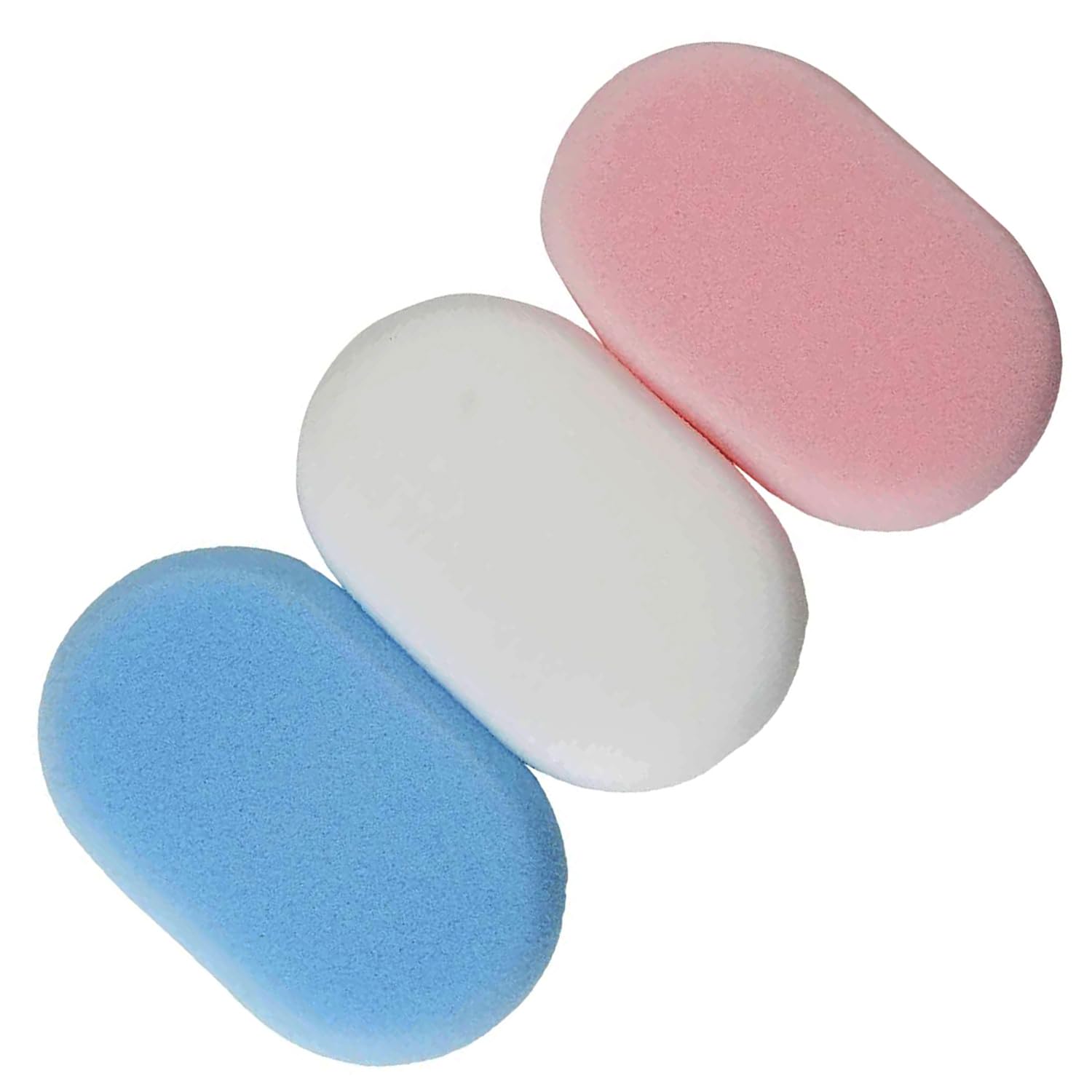 Luxury Bath Sponges Pack of 3 – Soft Exfoliating Sponge for Body, Multipurpose Shower Sponges for Women & Bath Sponges for Adults & Men, High-Absorbent Massage Body Sponge