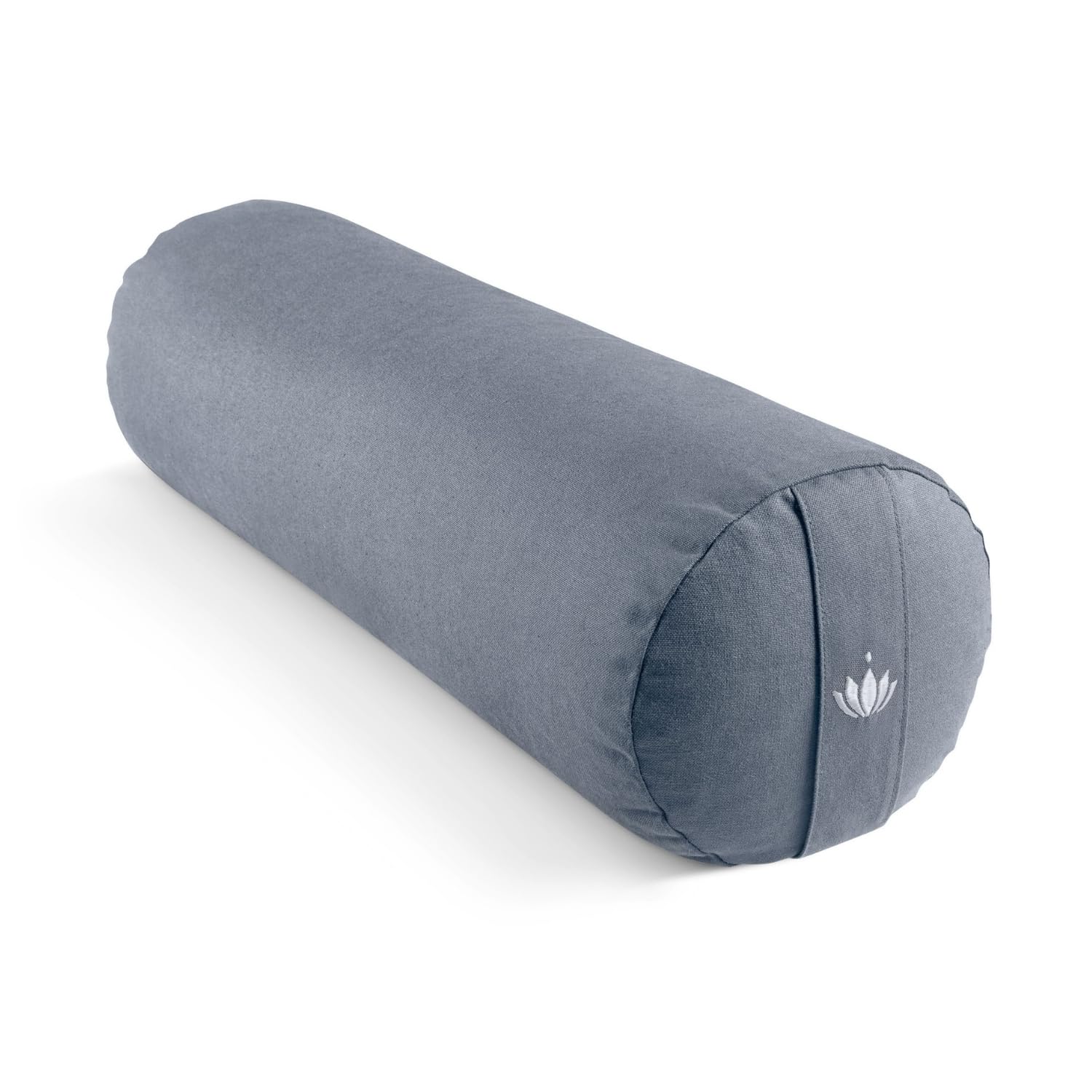 Lotuscrafts® Yoga Rolle Ø24 cm, Yogabolster mit 100% Bio-Dinkelfüllung, Waschbarer Bezug aus Baumwolle, für Yin Restorative Yoga-Übungen, GOTS Zertifiziert