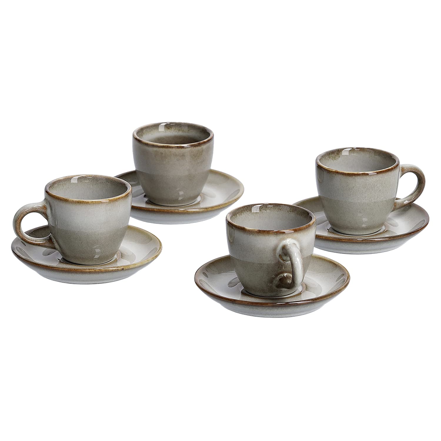 Zeller PresentEspresso Set Ceramic Beige 8-Piece (1 Set)