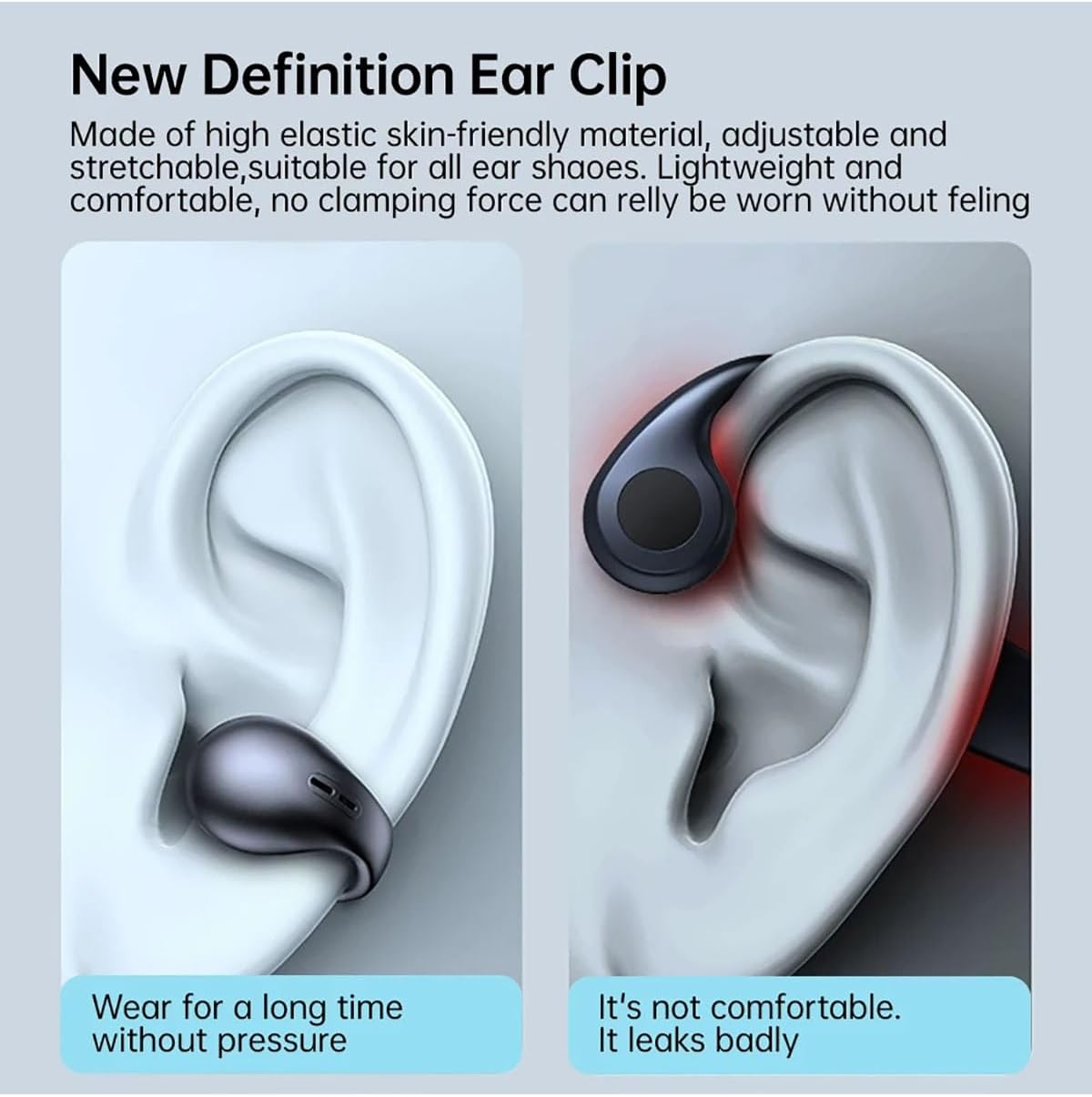 Comparison of ear clip design for comfort