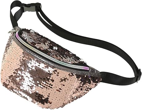 0Miaxudh Marsupio, marsupio a vita singola con paillettes a sirena per  donna, marsupio Champagne : Amazon.it: Prima infanzia