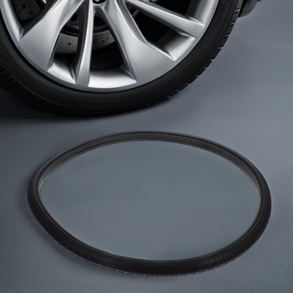 Operitacx Rollstuhl Ersatzreifen PU Schaum Vollgummi Elastisch Schwarz 24 X 1 3/8 Zoll für Manuelle und Elektrische Rollstühle Wartungsfrei