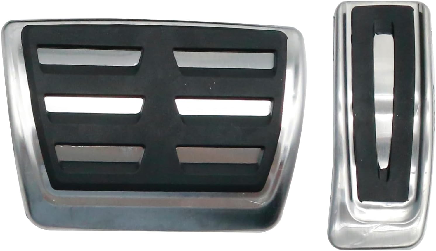 2PCS Brake Gas Foot Pedal Kit, Non Slip Foot Gas Accelerate Brake Pedal Pad Cover, Foot Pedal Accessories Replacment for Q5 Q7 Q8 A4 A6 2018-2023, Brake Pedal Cover and Gas Pedal Cover