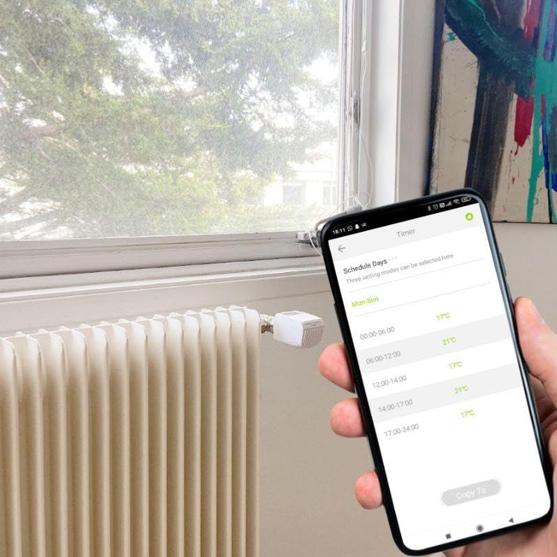 Kit de 2 Têtes Thermostatiques Connectées Universelle avec Ecran LCD + Passerelle ZigBee - SILAMP