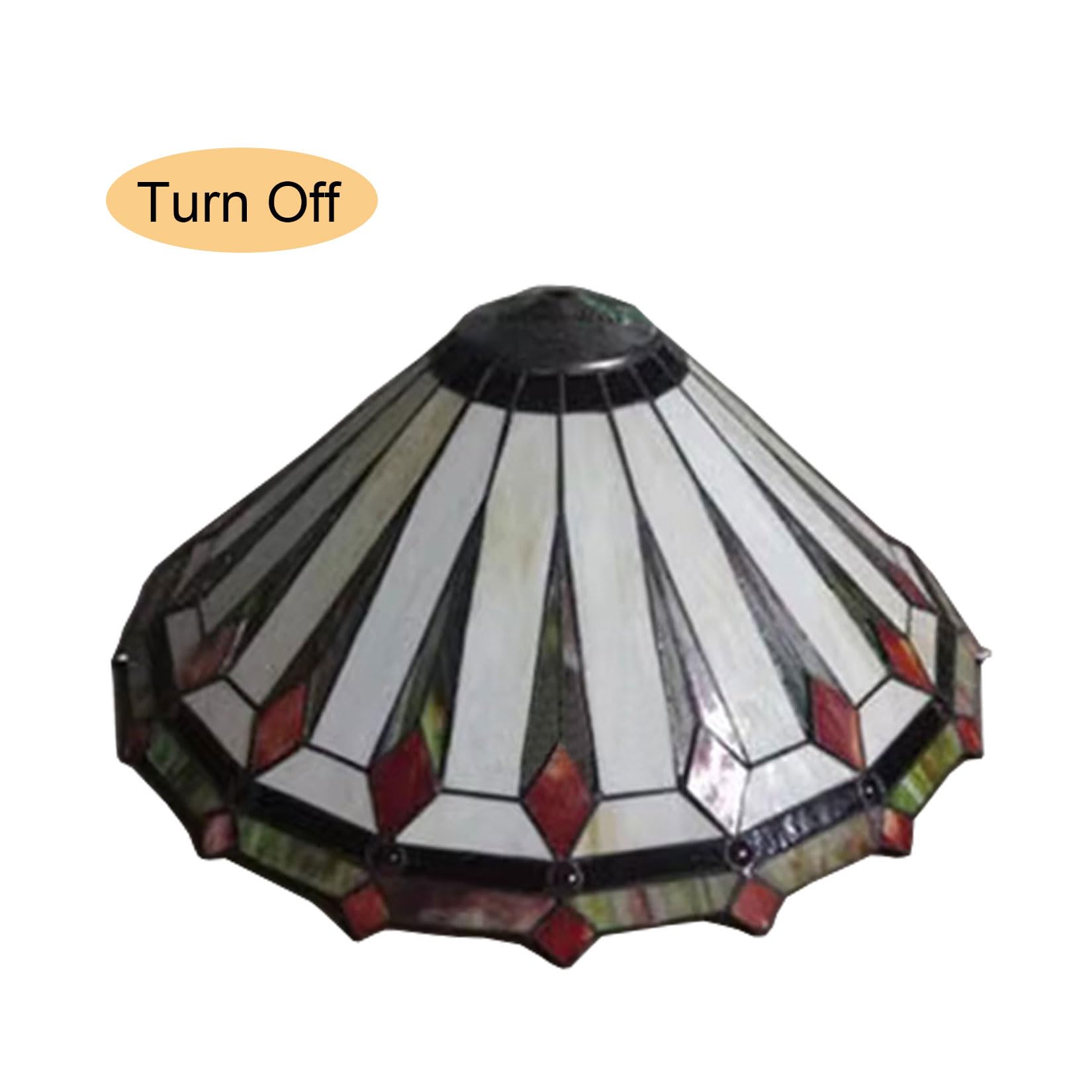 Amazon.com: NUHSLF 22 Inch Wide Stained Glass Lampshades