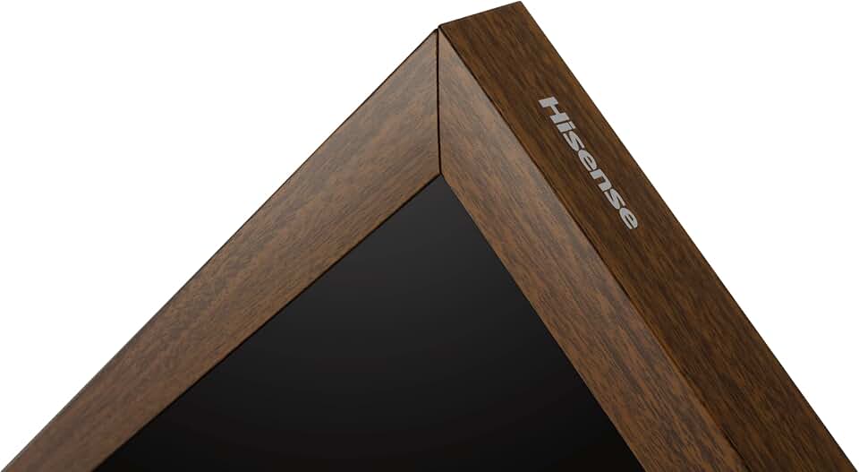 Hisense TV Frame for 85-Inch Class QLED 4K S7N CanvasTV Series Dolby Vision HDR Google Smart TV, Walnut