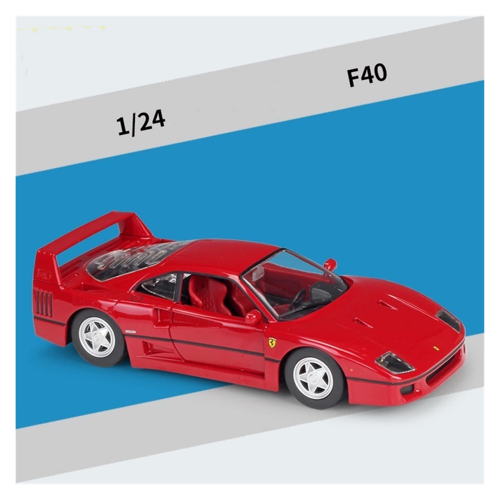 Amazon | 1:24 フェラーリ F40に最適 スポーツカー静的ダイキャスト