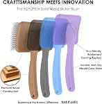 Large Slicker Brush for Dogs – 3pc Grooming Kit with Undercoat Rake & Comb, Deshedding Pin Brush for Mats & Shedding on Long-Haired & Double-Coated Dogs, Cats, Poodles & Goldendoodle, Black