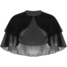 Choomomo Womens Soft Capelet Capes Shawls and Wraps for Dress Chiffon Shrug Wedding Cape Cover Up