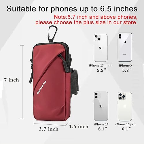 Miniatura 5 de Prime Comfort Soporte para teléfono, bolsa cruzada pequeña con banda para el brazo, se adapta a iPhone y Android, uso para correr, caminar,