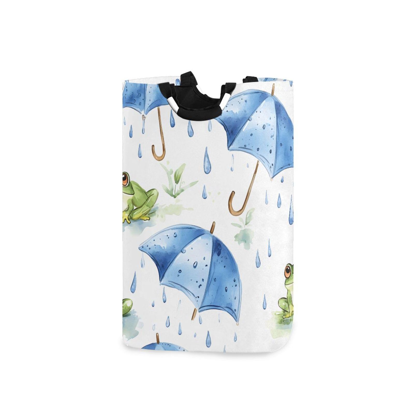 Jihqo Laundry Hamper Basket St Patrick's Clover Pattern Collapsible Nursery Storage Bin Waterproof Clothing Baskets for Home Bedroom Bathroom Washing Room