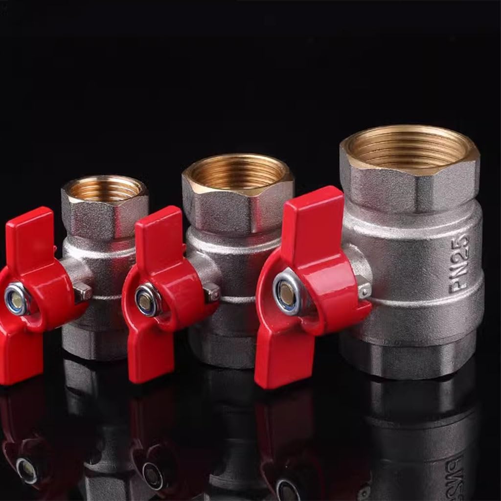Valvola a sfera in ottone con maniglia - Valvola in rame da 1/2", 3/4", 1" da femmina a femmina e da femmina a maschio(DN15 Female-Female)